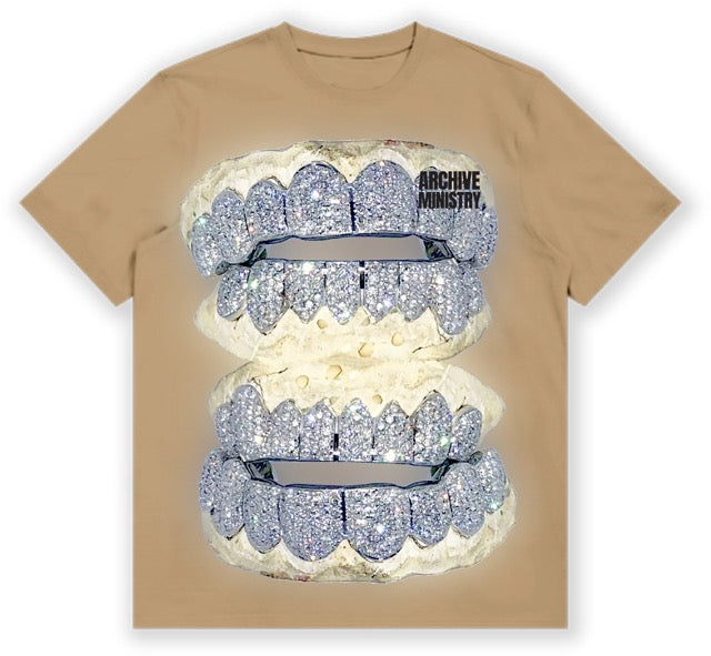 Ministry Of Ice Tee - Vintage Gold (Heavy Weight)