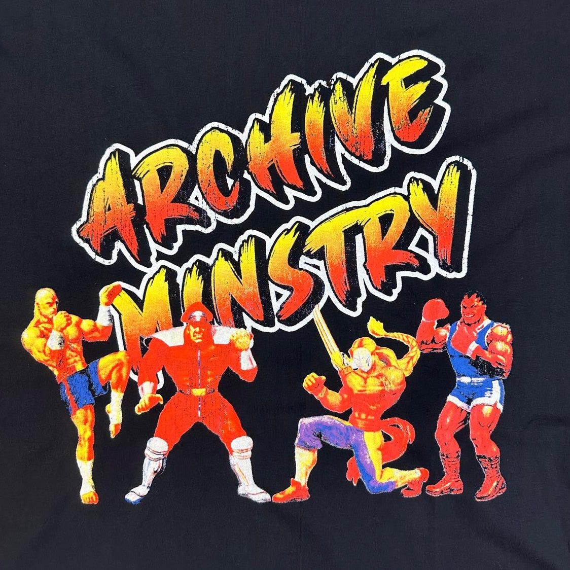 ARCHIVE MINISTRY ARCADE TEE - BLACK