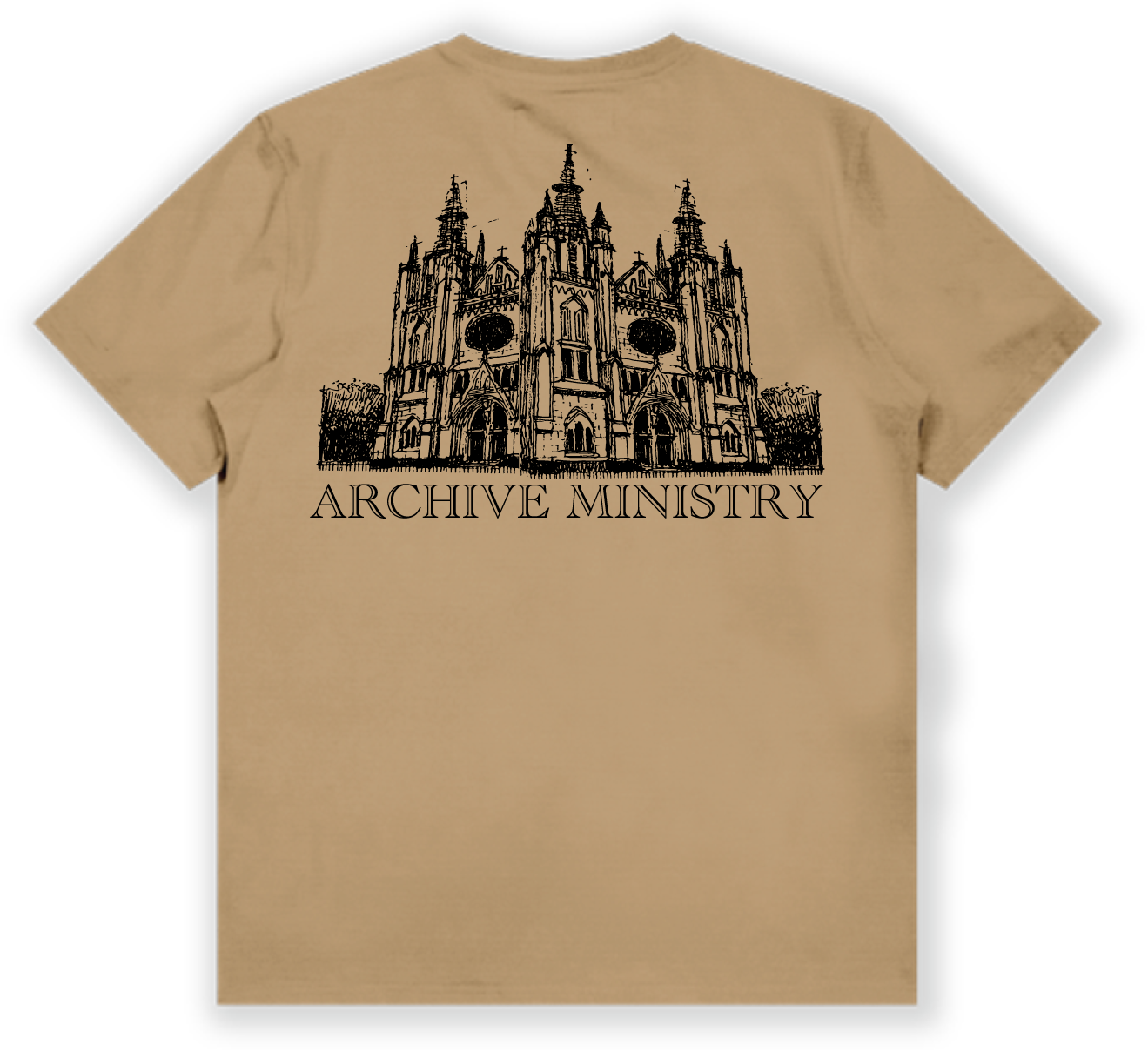Cathedral Tee - Vintage Gold (Heavy Weight)