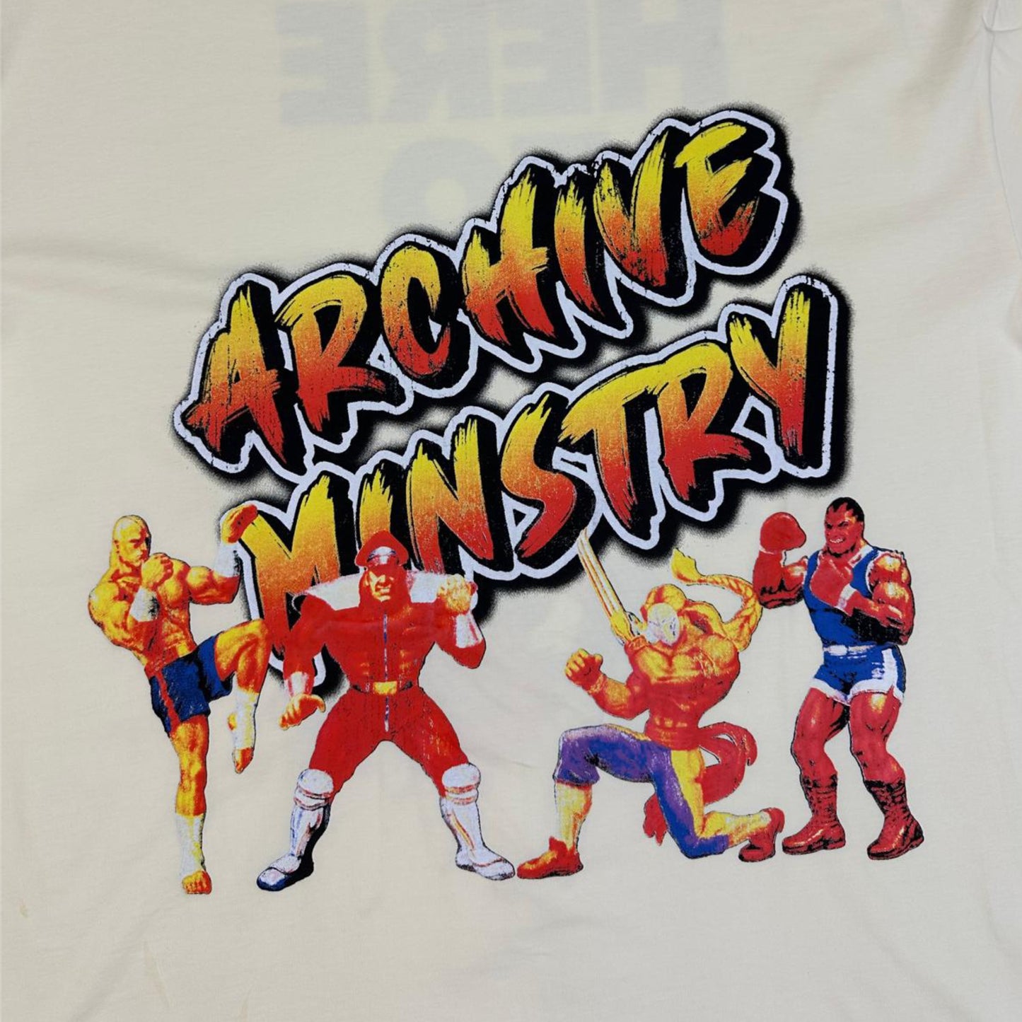 ARCHIVE MINISTRY ARCADE TEE - CREAM