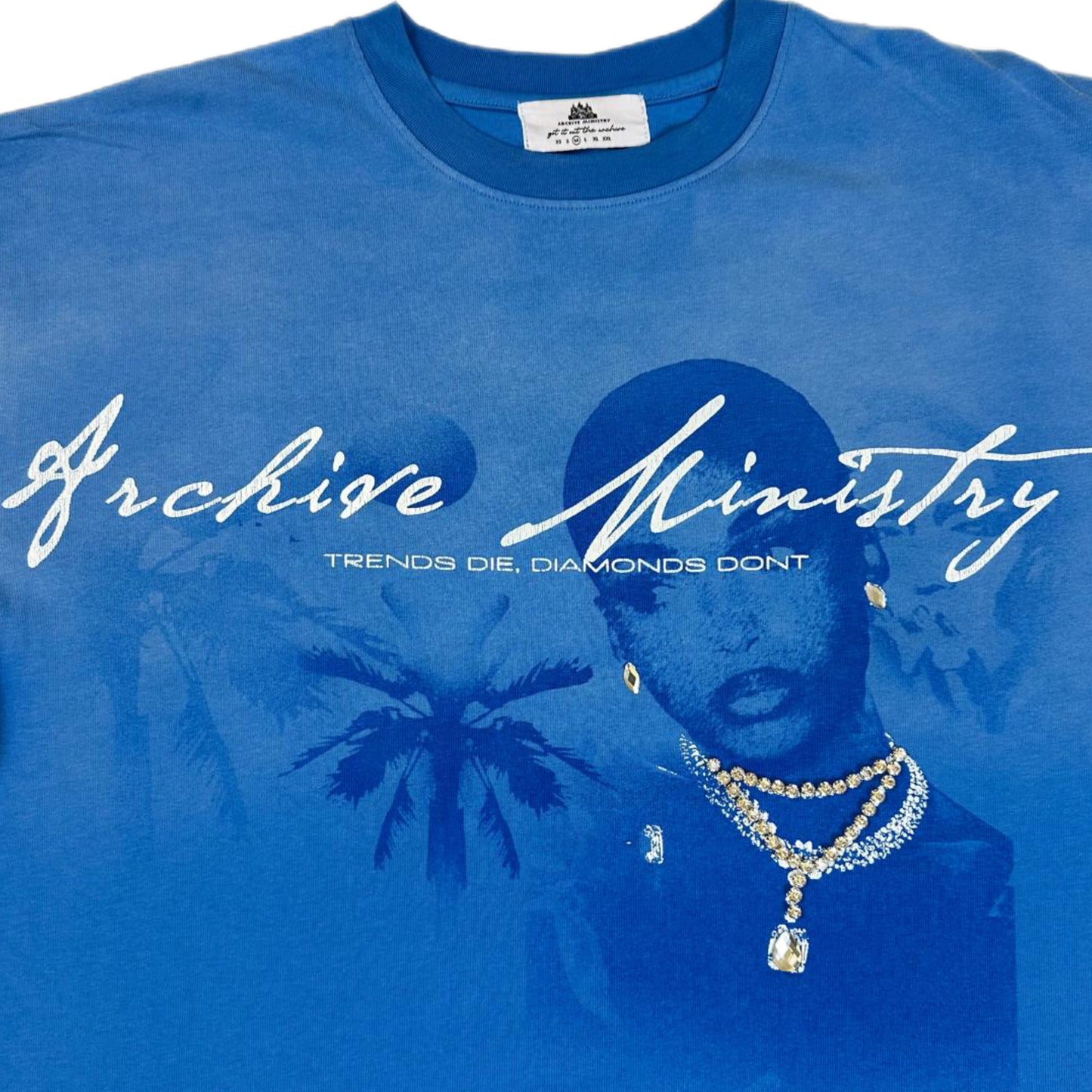 ARCHIVE MINISTRY TRENDS DIE TEE - BABY BLUE