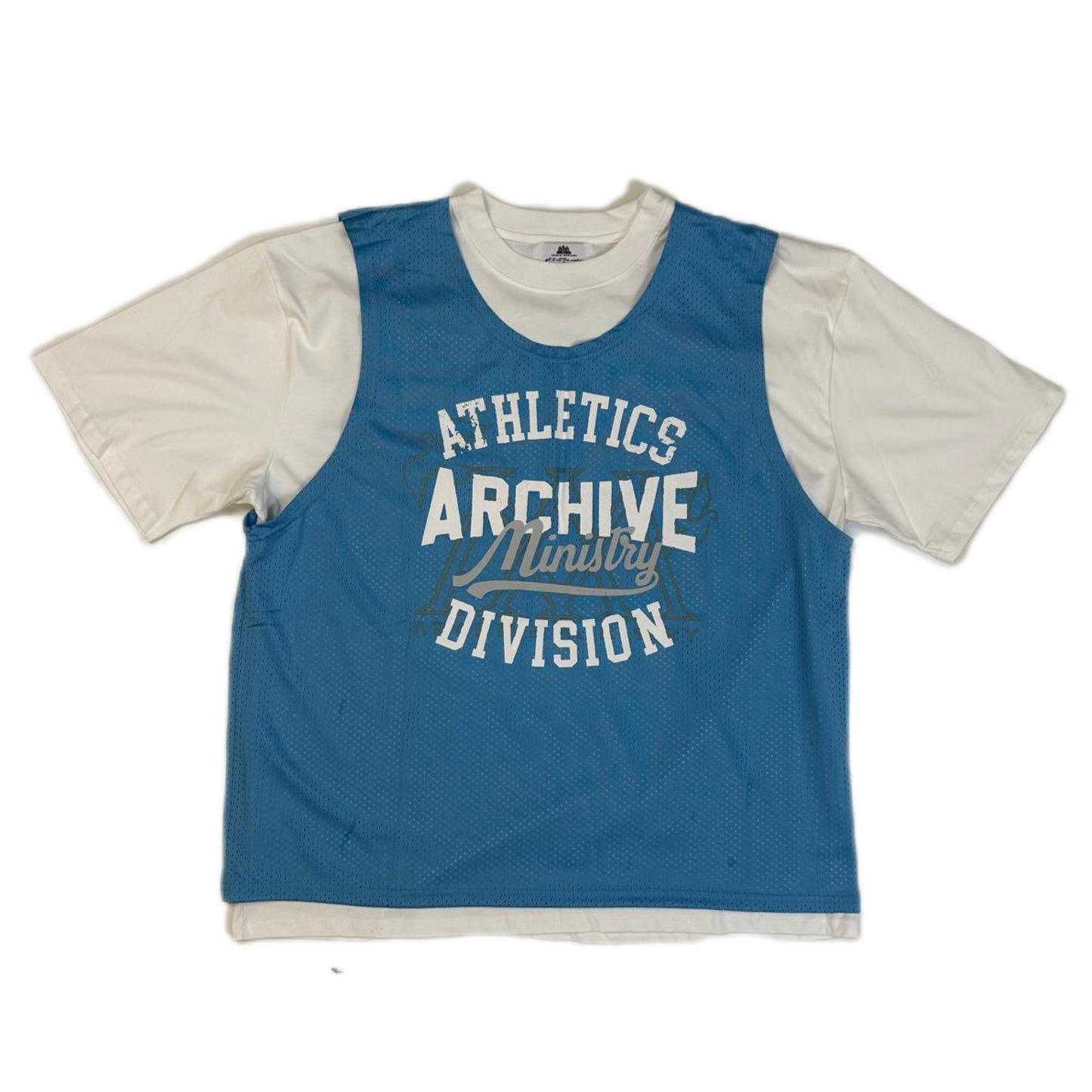 ARCHIVE MINISTRY iLL AND ALL JERSEY TEE - BABY BLUE