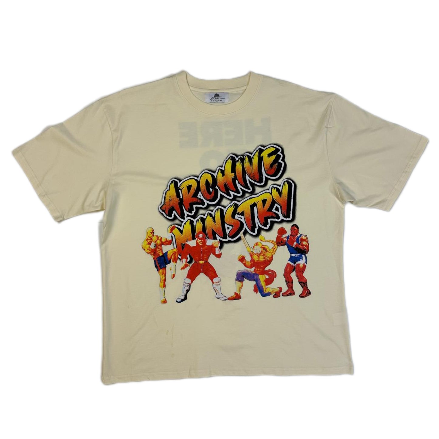 ARCHIVE MINISTRY ARCADE TEE - CREAM