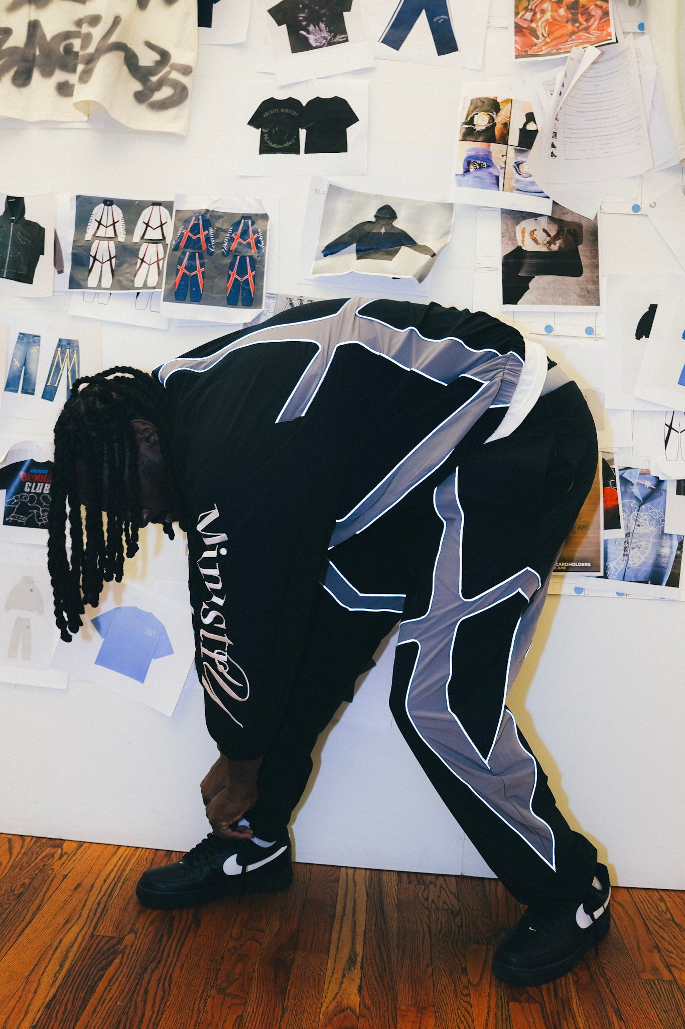 AM TRON 3M TRACK JACKET - BLACK