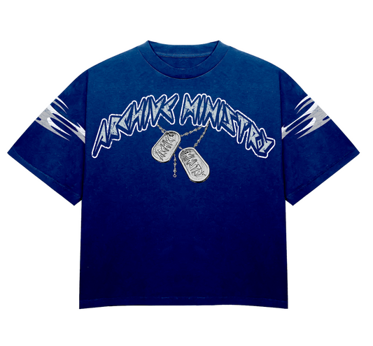 AM TAGS TEE - BLUE