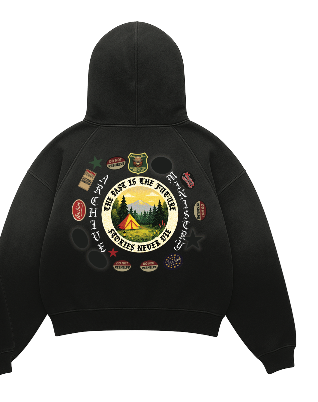 101-0088 BEAR MOUNTAIN STUDDED ZIP HOODIE