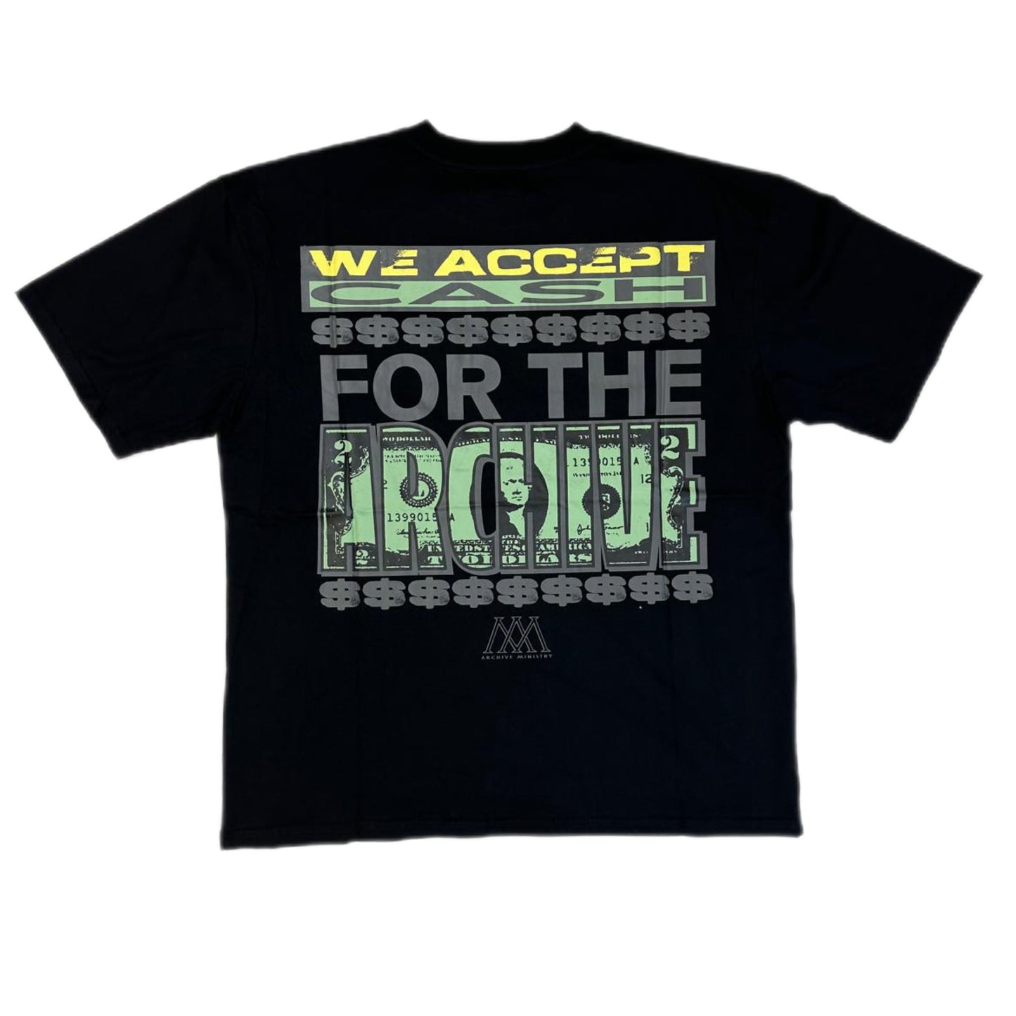 ARCHIVE MINISTRY CASH TEE - BLACK