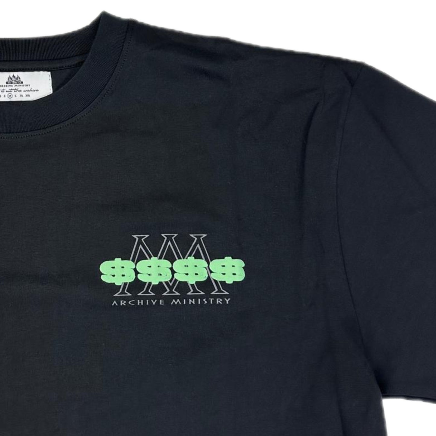 ARCHIVE MINISTRY CASH TEE - BLACK
