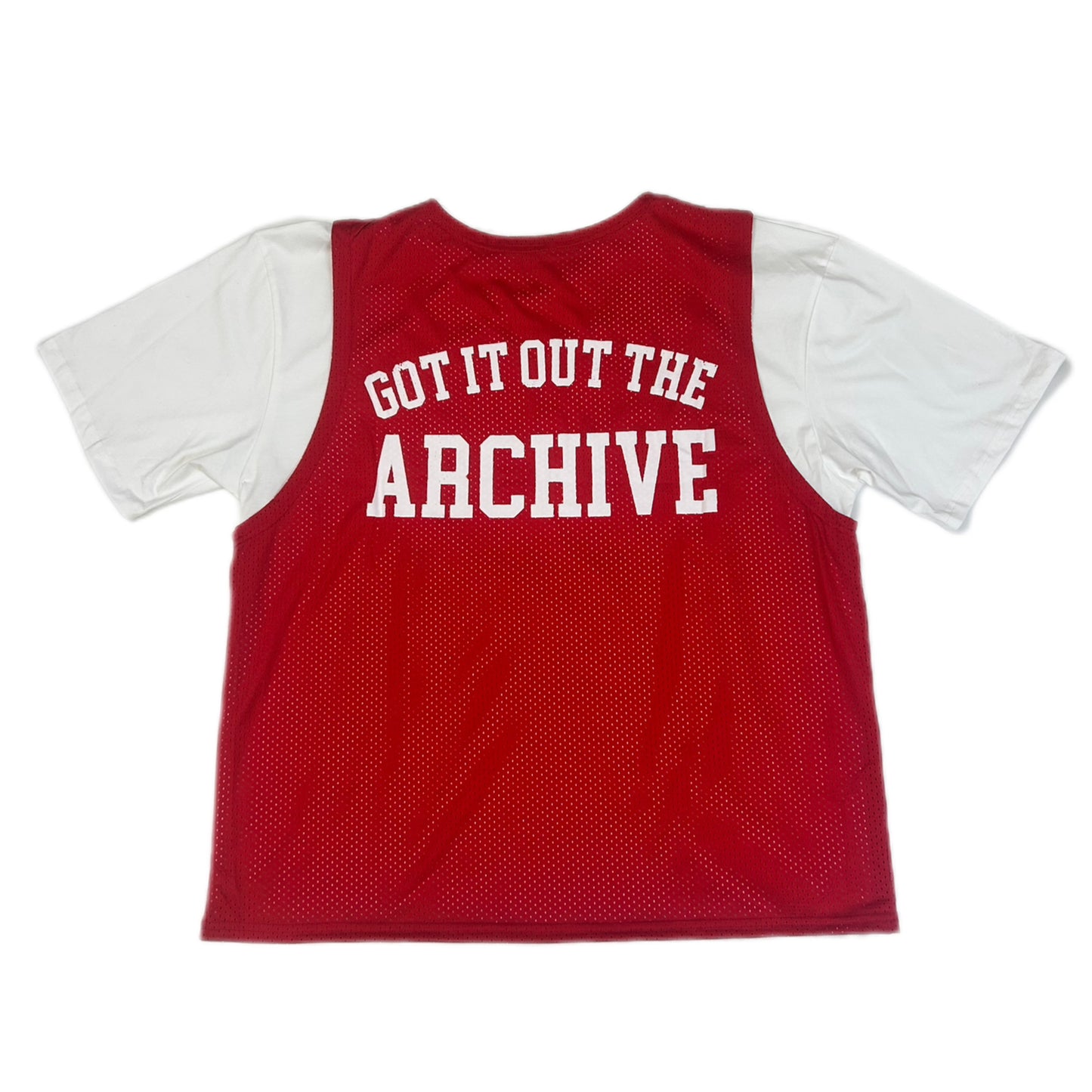 ARCHIVE MINISTRY iLL AND ALL JERSEY TEE - RED