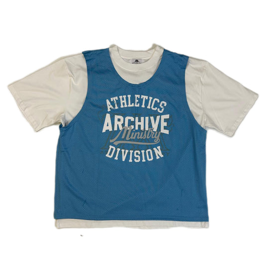 ARCHIVE MINISTRY iLL AND ALL JERSEY TEE - BABY BLUE